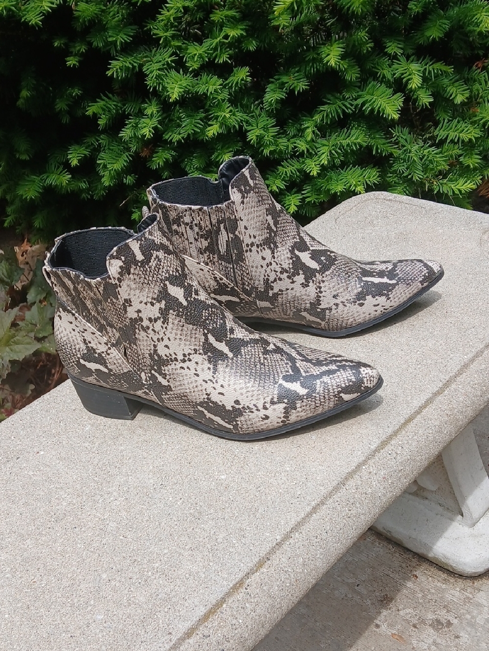 American Eagle faux snakeskin booties Sz 9.5